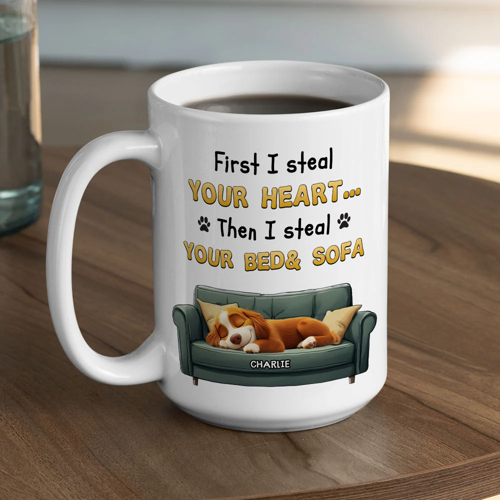 Steal Your Heart - Personalized Custom Coffee Mug - Image 7