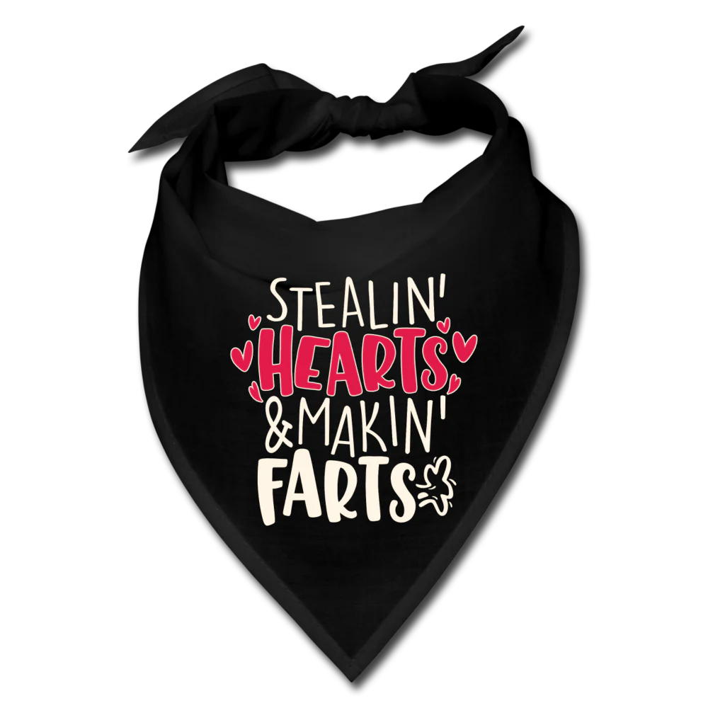 Stealin' Hearts and Makin' Farts - Dog Bandana - Image 2