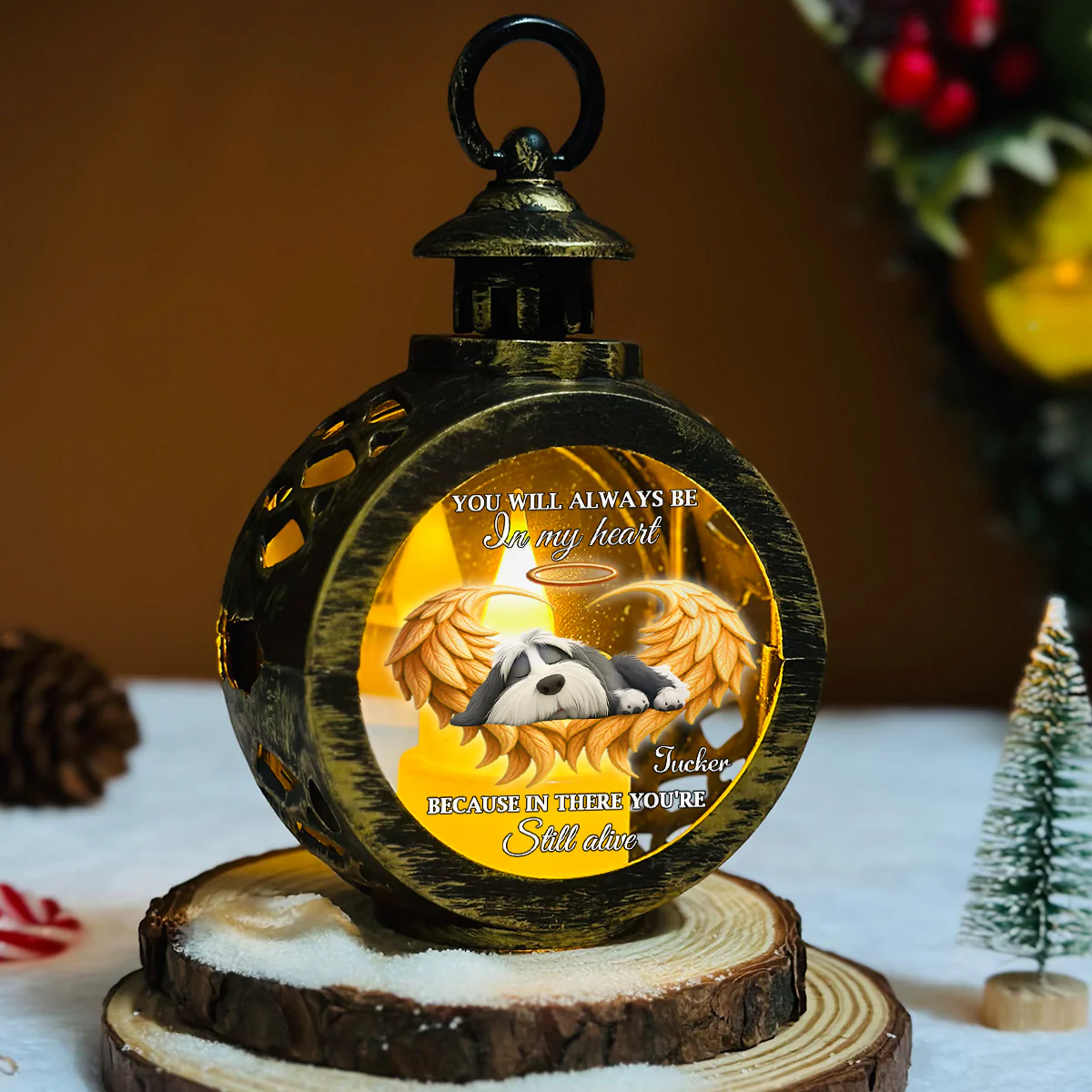 Still Alive - Personalized Custom Christmas Lantern - Image 5