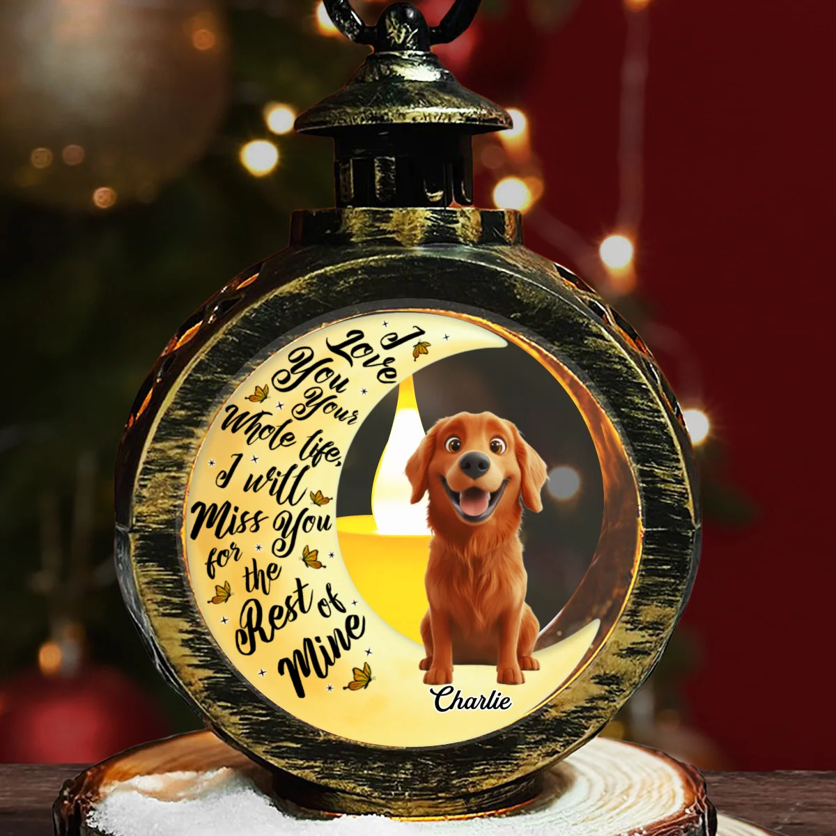 Still Think Of You - Personalized Custom Christmas Lantern - Image 7
