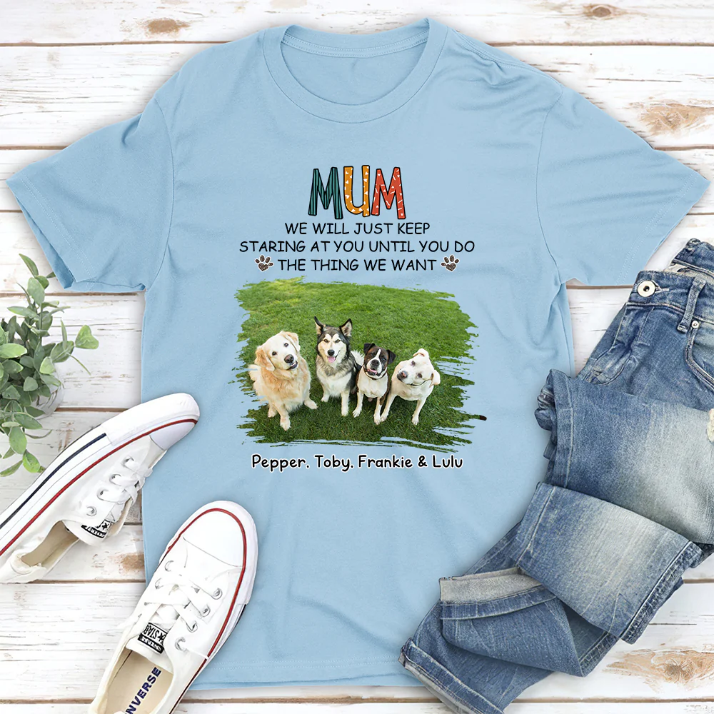 Storybook Dogs Keep Staring At You Photo - Personalized Custom Unisex T-Shirt - Image 3