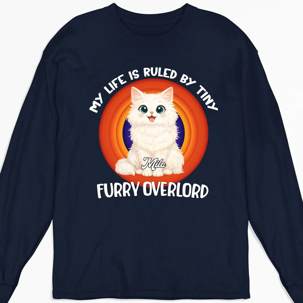 Storycat Rules Human - Personalized Custom Long Sleeve T-Shirt - Image 5