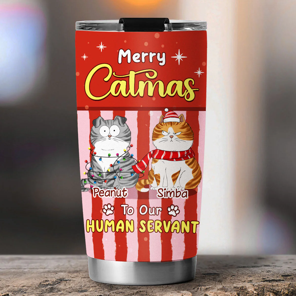 Stuck Up On The Chimney - Personalized Custom Tumbler - Image 2