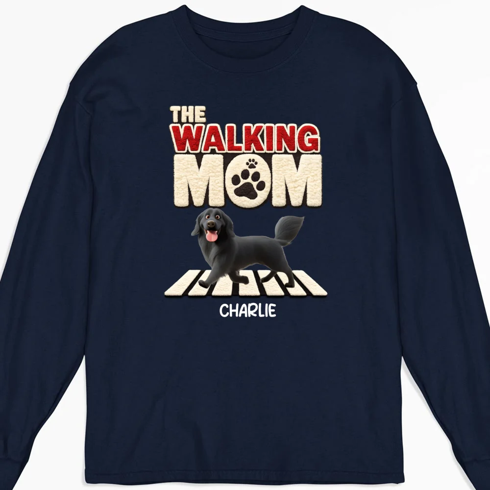 Stuffy Walking Mom - Personalized Custom Long Sleeve T-Shirt - Image 4