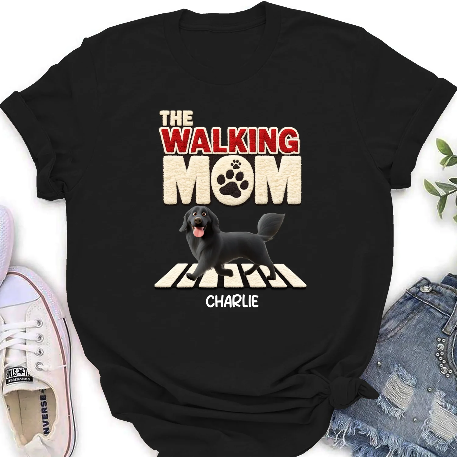 Stuffy Walking Mom - Personalized Custom Women's T-Shirt - Image 5