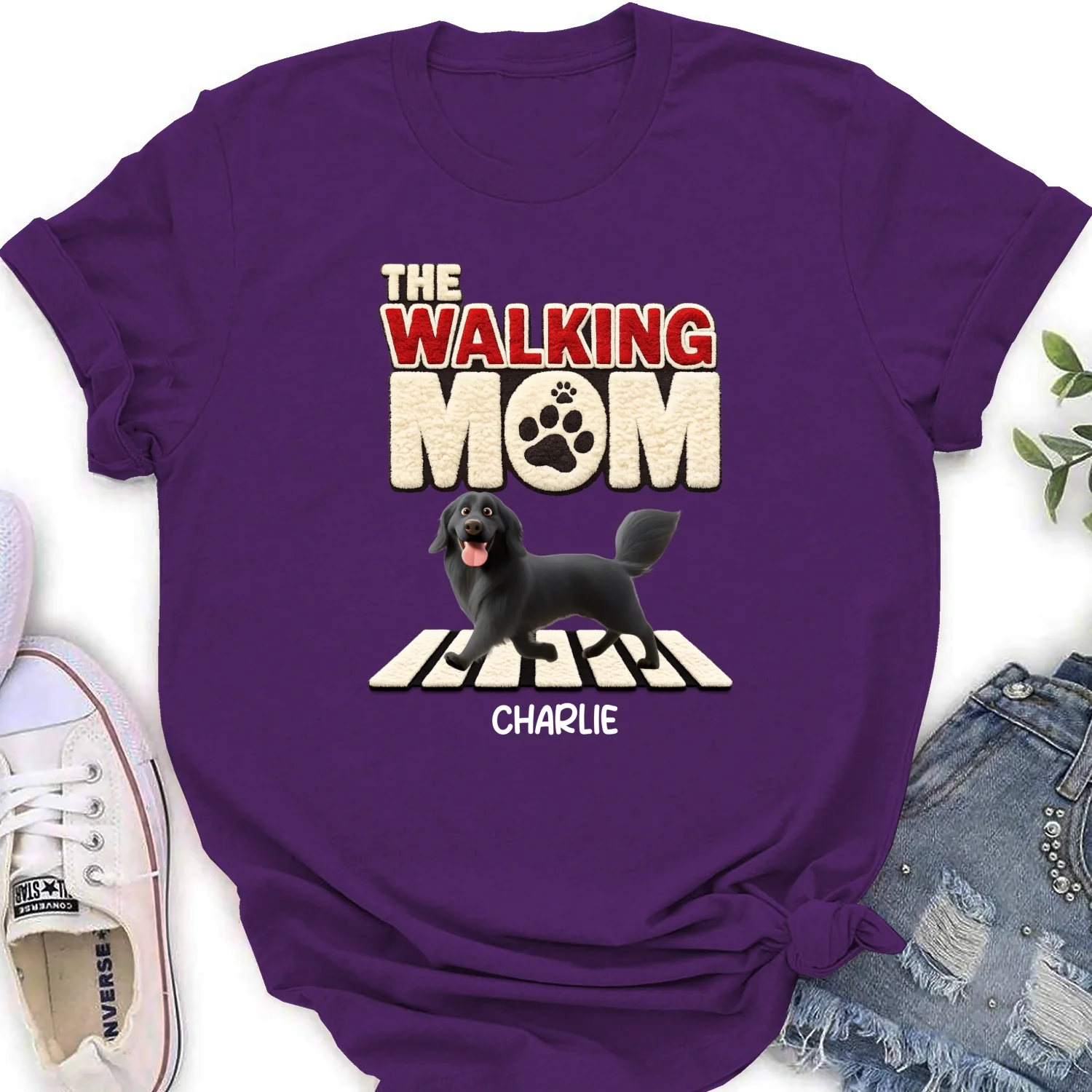 Stuffy Walking Mom - Personalized Custom Women's T-Shirt - Image 9