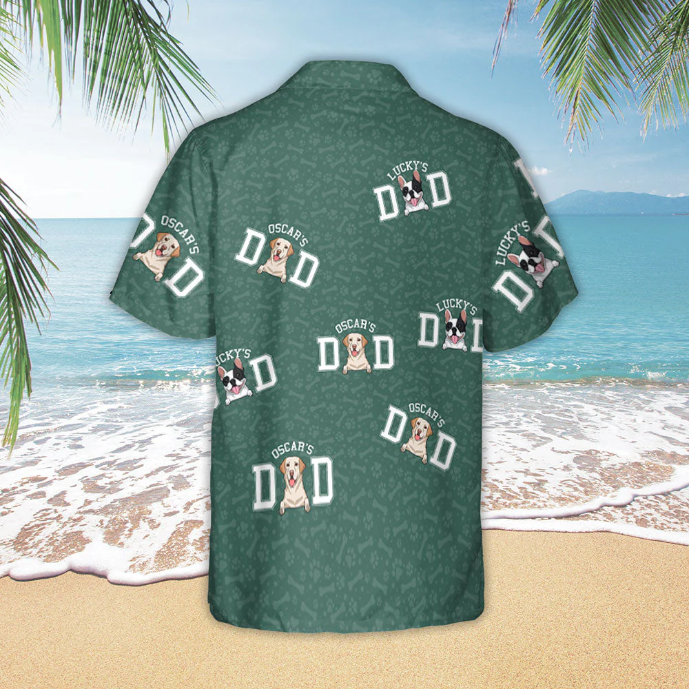 Summer Dog Dad Basic - Personalized Custom Hawaiian Shirt - Image 3