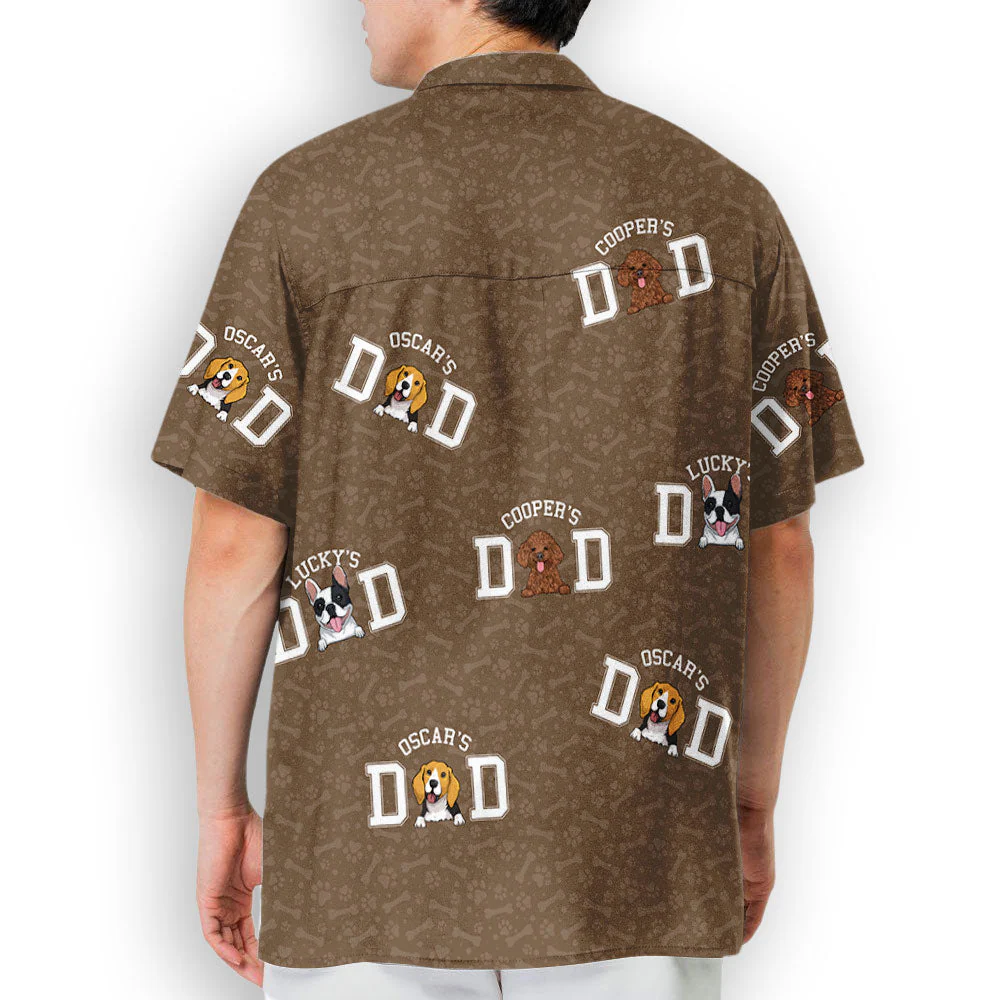 Summer Dog Dad Basic - Personalized Custom Hawaiian Shirt - Image 5