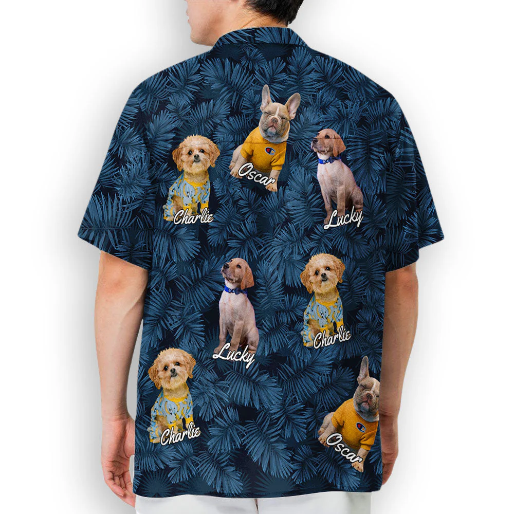 Summer Dog Photo - Personalized Custom Hawaiian Shirt - Image 6
