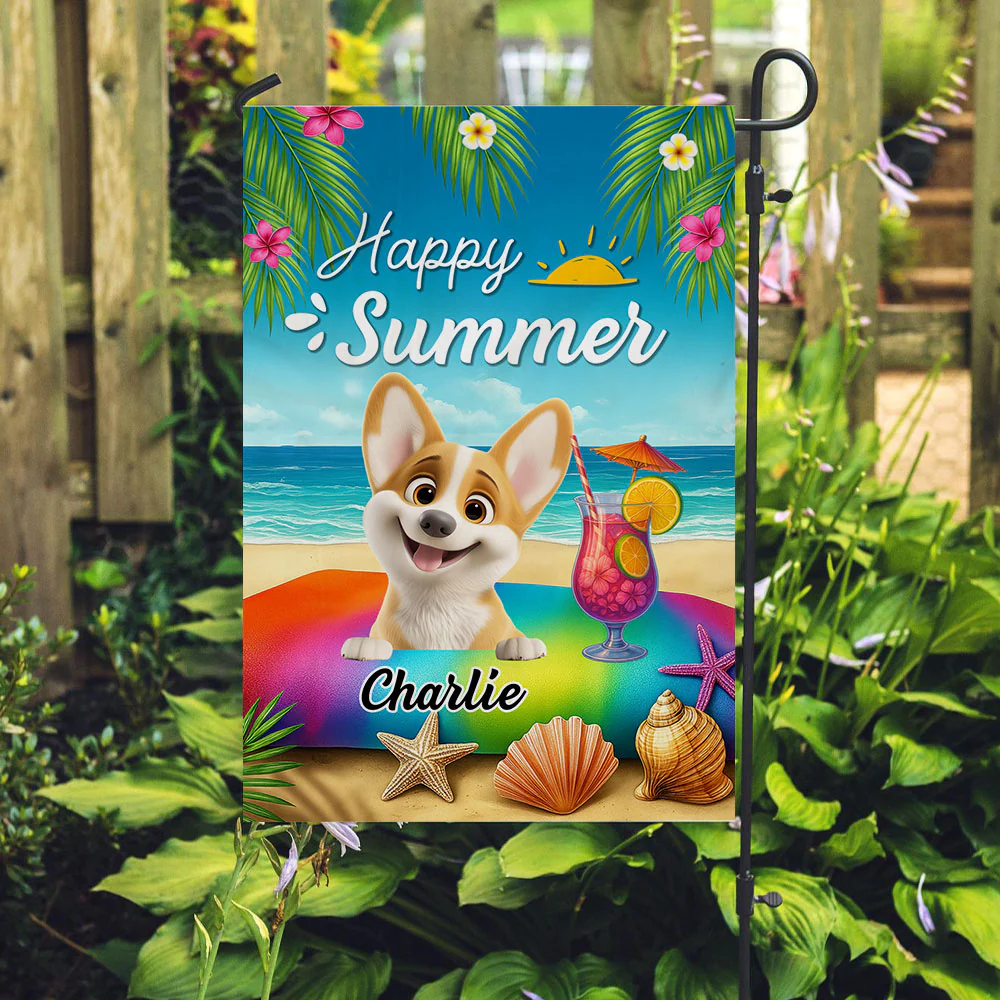 Summer - Personalized Custom Flag - Image 2
