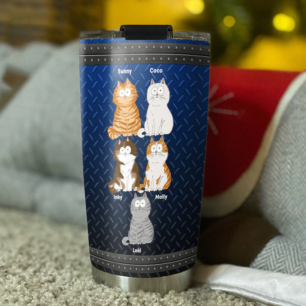 Super Sexy Cat Dad - Personalized Custom Tumbler - Image 3