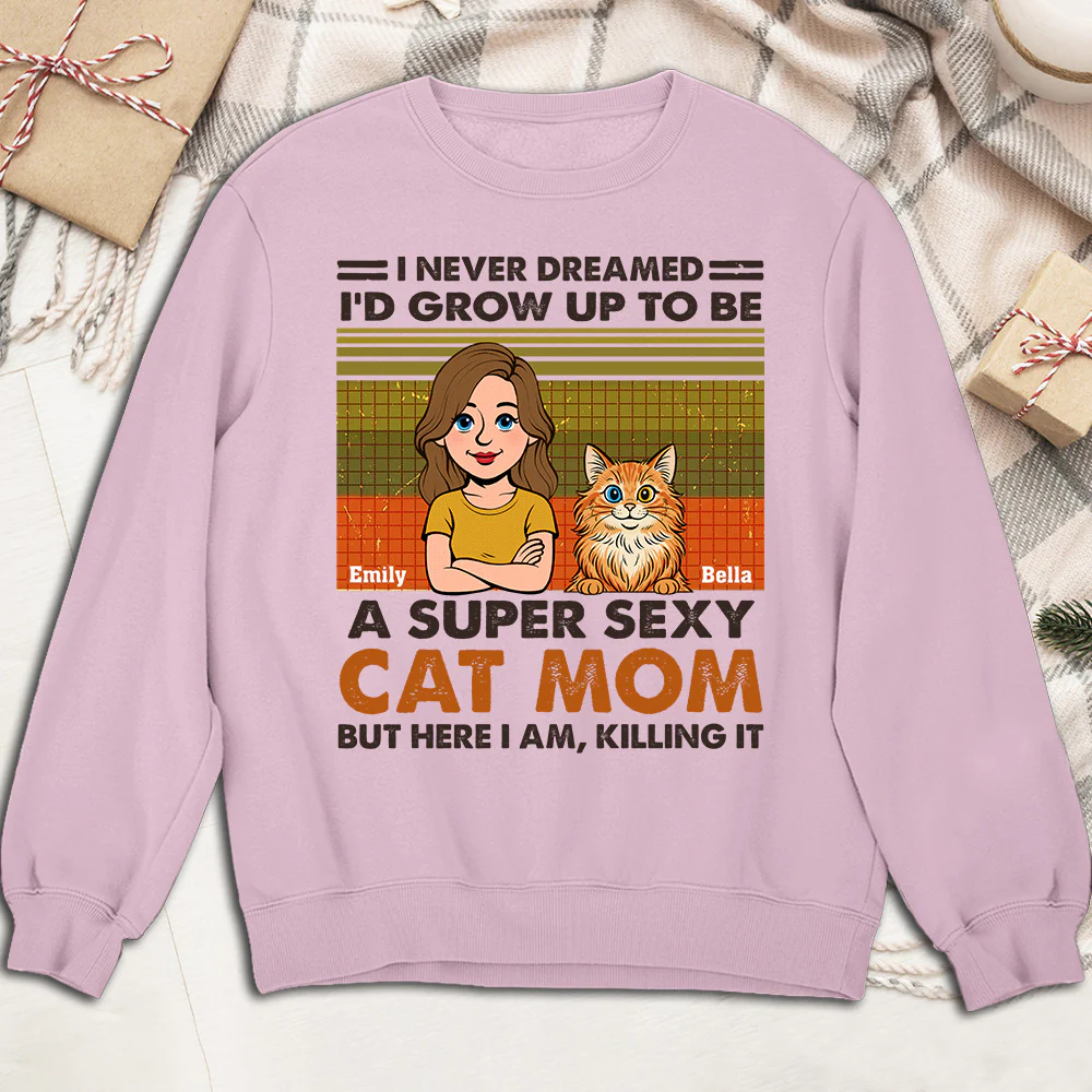 Super Sexy Cat Parent - Personalized Custom Sweatshirt - Image 3