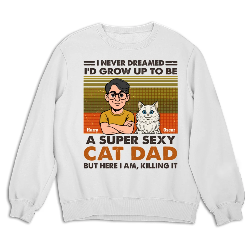 Super Sexy Cat Parent - Personalized Custom Sweatshirt - Image 4