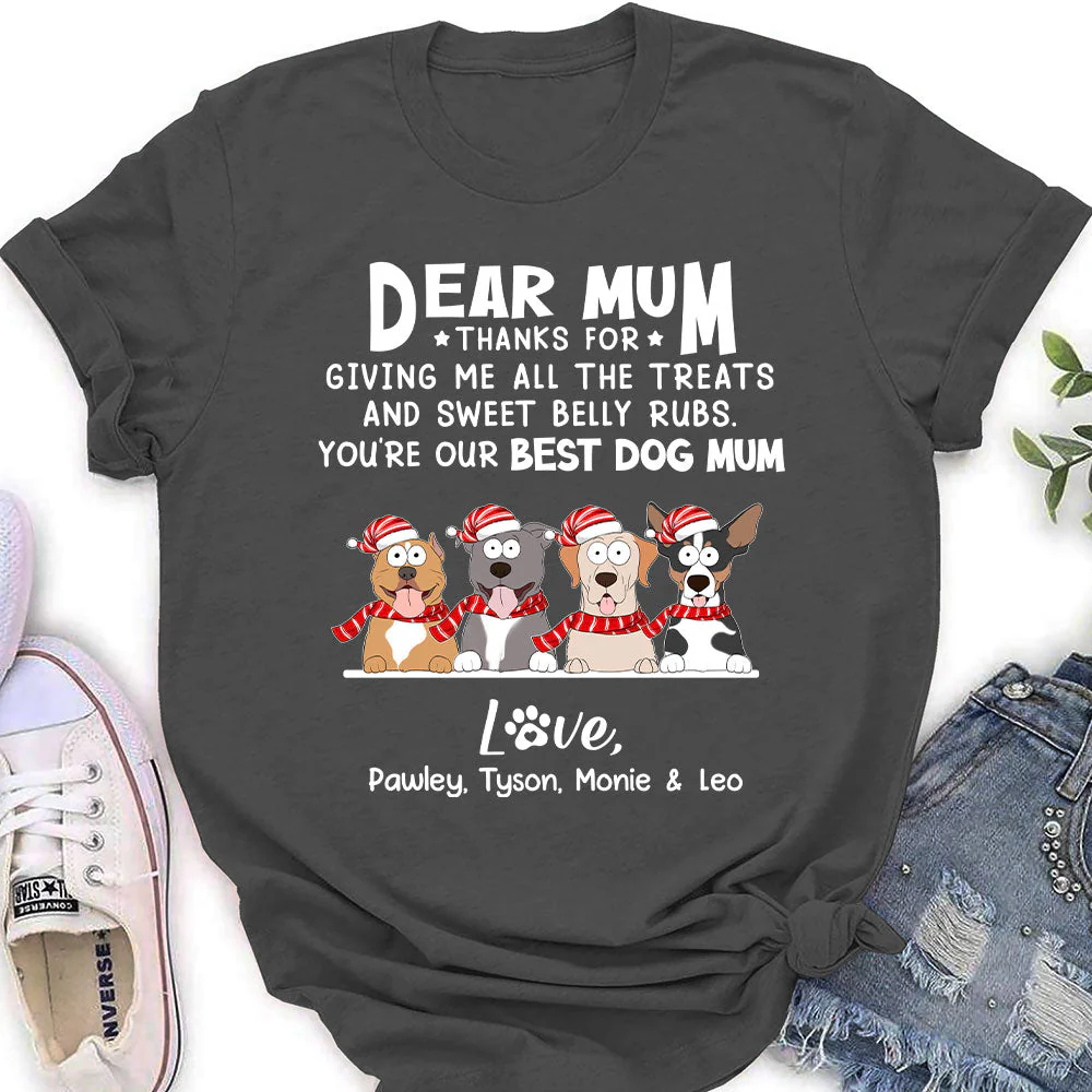 Sweet Belly Rubs - Personalized Custom Women's T-shirt - Image 4