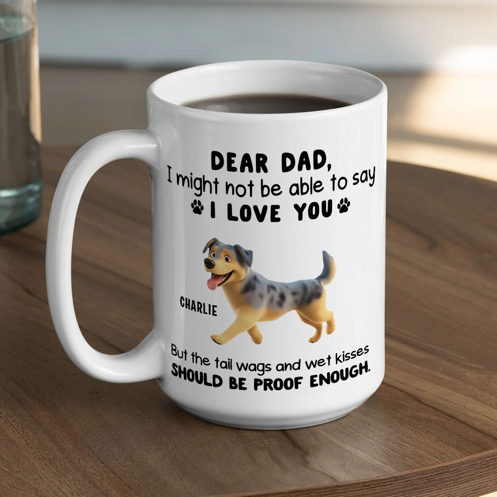 Tail Wags And Wet Kisses - Personalized Custom Coffee Mug - Image 5