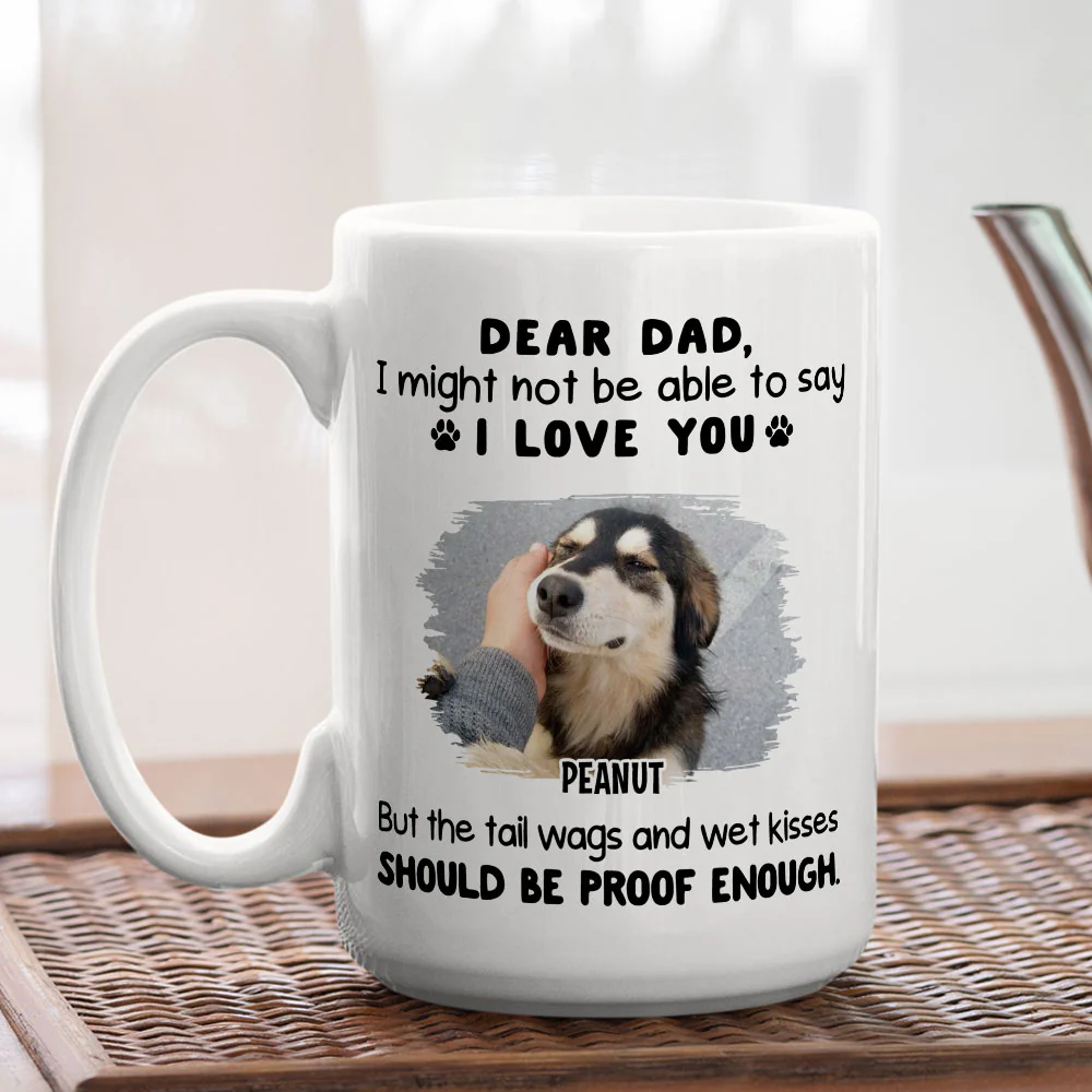 Tail Wags And Wet Kisses Photo - Personalized Custom Coffee Mug - Image 2
