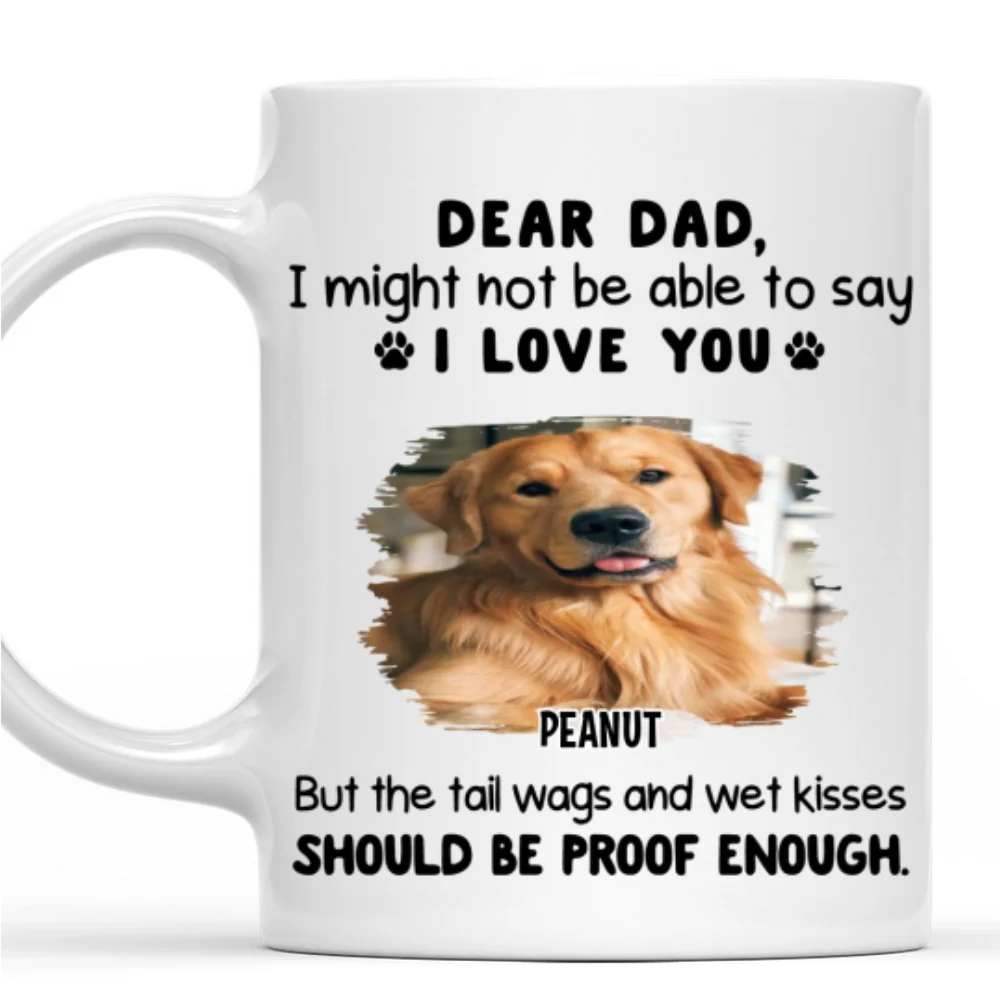 Tail Wags And Wet Kisses Photo - Personalized Custom Coffee Mug - Image 5