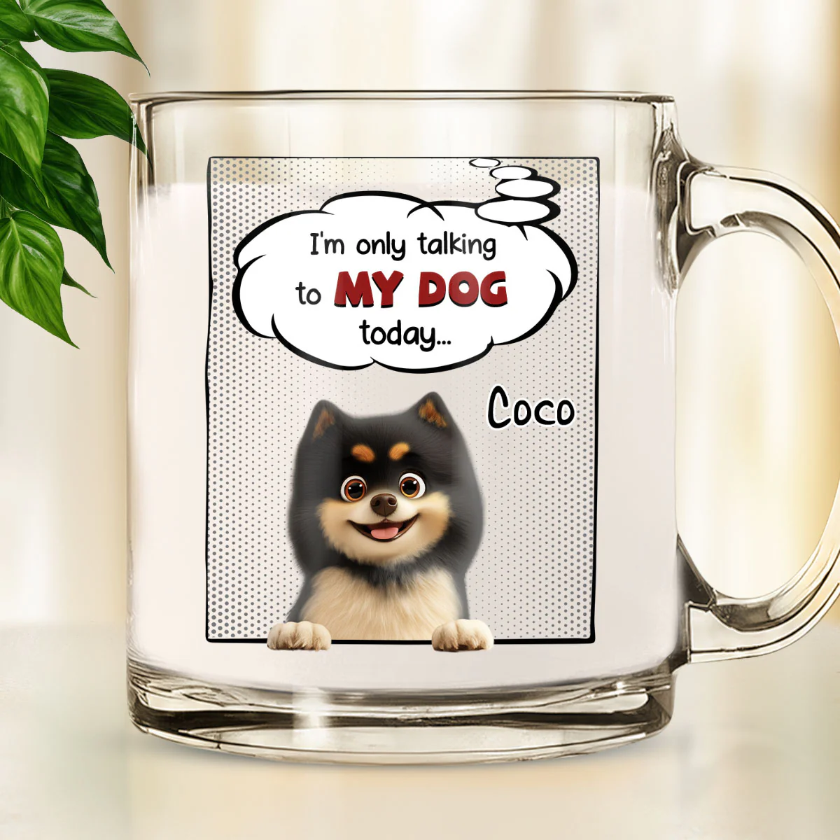 Talking About You - Personalized Custom Glass Mug