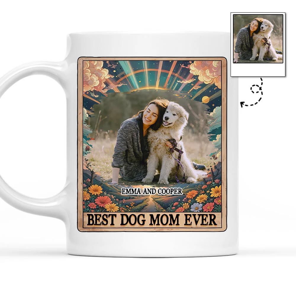 Tarot Dog Mom Photo - Personalized Custom Coffee Mug