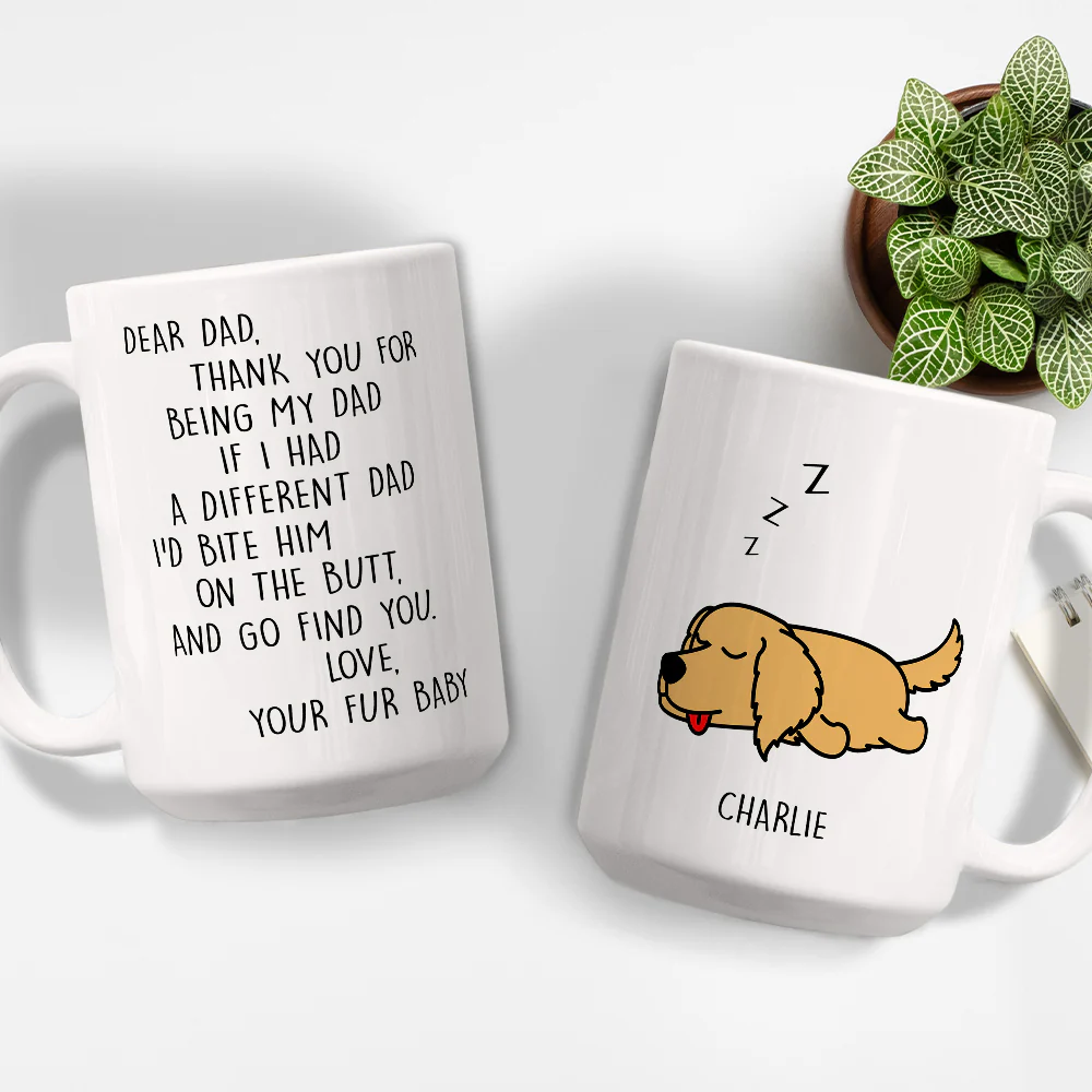 Thank For Being My Dog Mom Dad - Personalized Custom Coffee Mug - Image 5