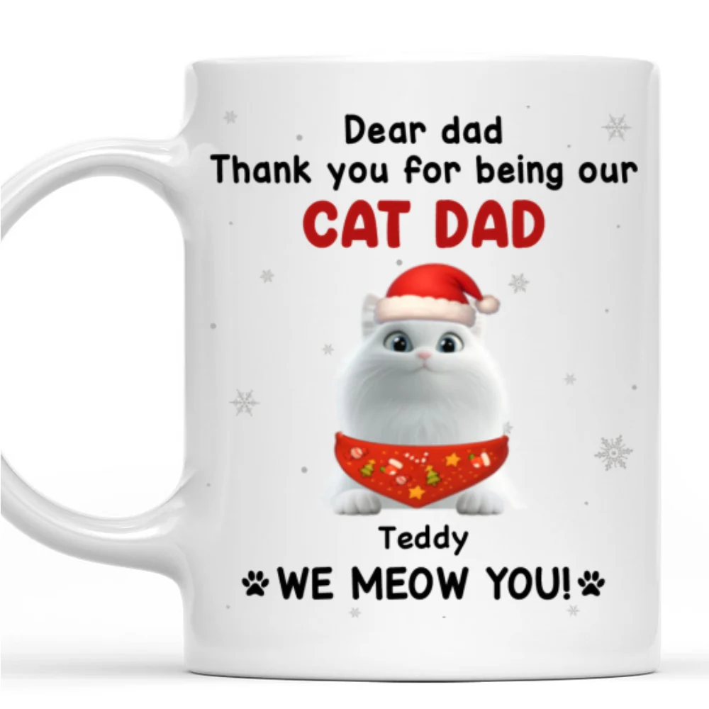 Thank For Being Our Favorite Human Ver Cat - Personalized Custom Coffee Mug - Image 7