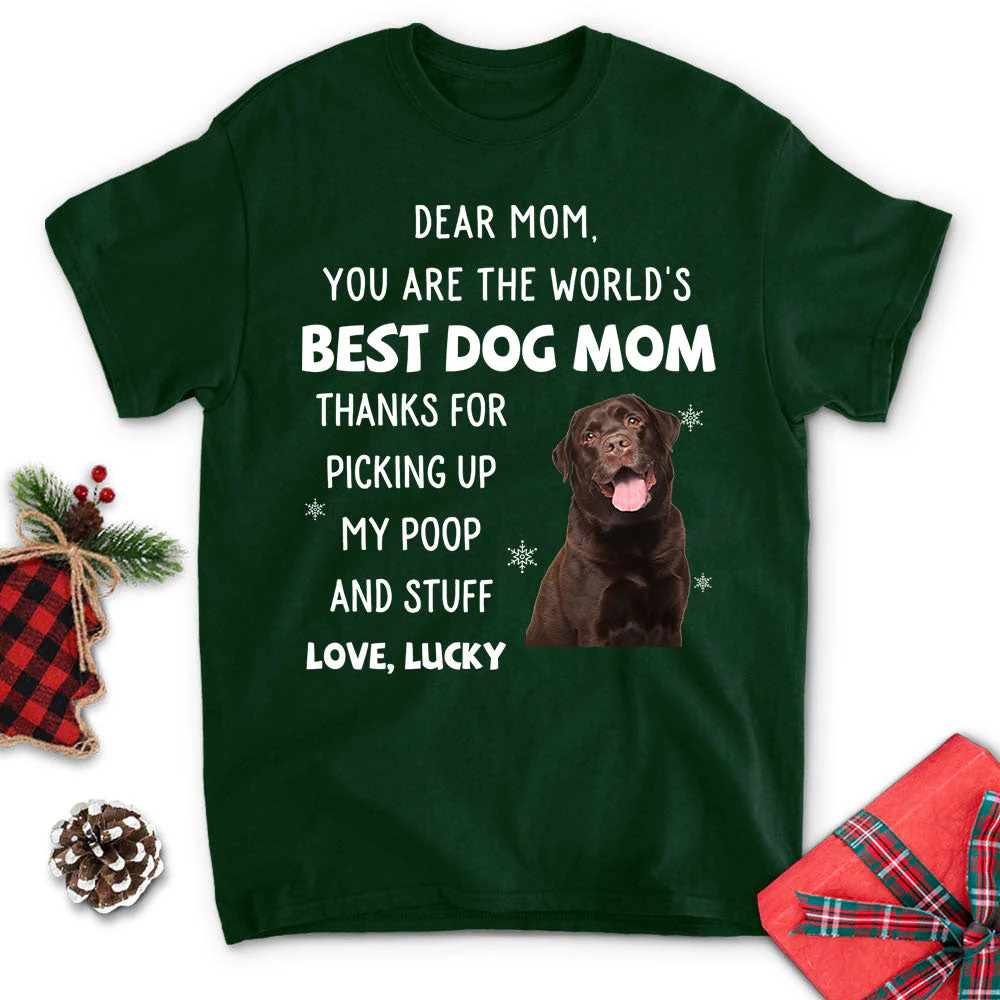 Thank You Dad/Mom Photo - Personalized Custom Unisex T-shirt - Image 2