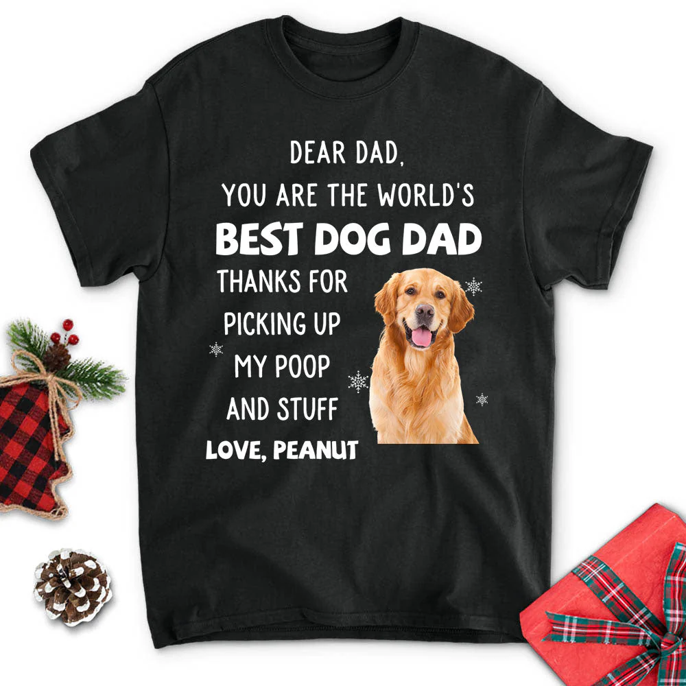 Thank You Dad/Mom Photo - Personalized Custom Unisex T-shirt - Image 4