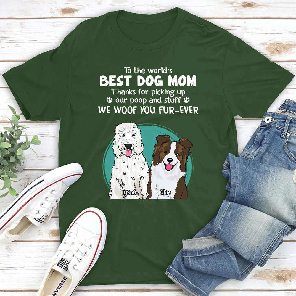 Thank You Dog Mom Dad - Personalized Custom Unisex T-shirt - Image 5