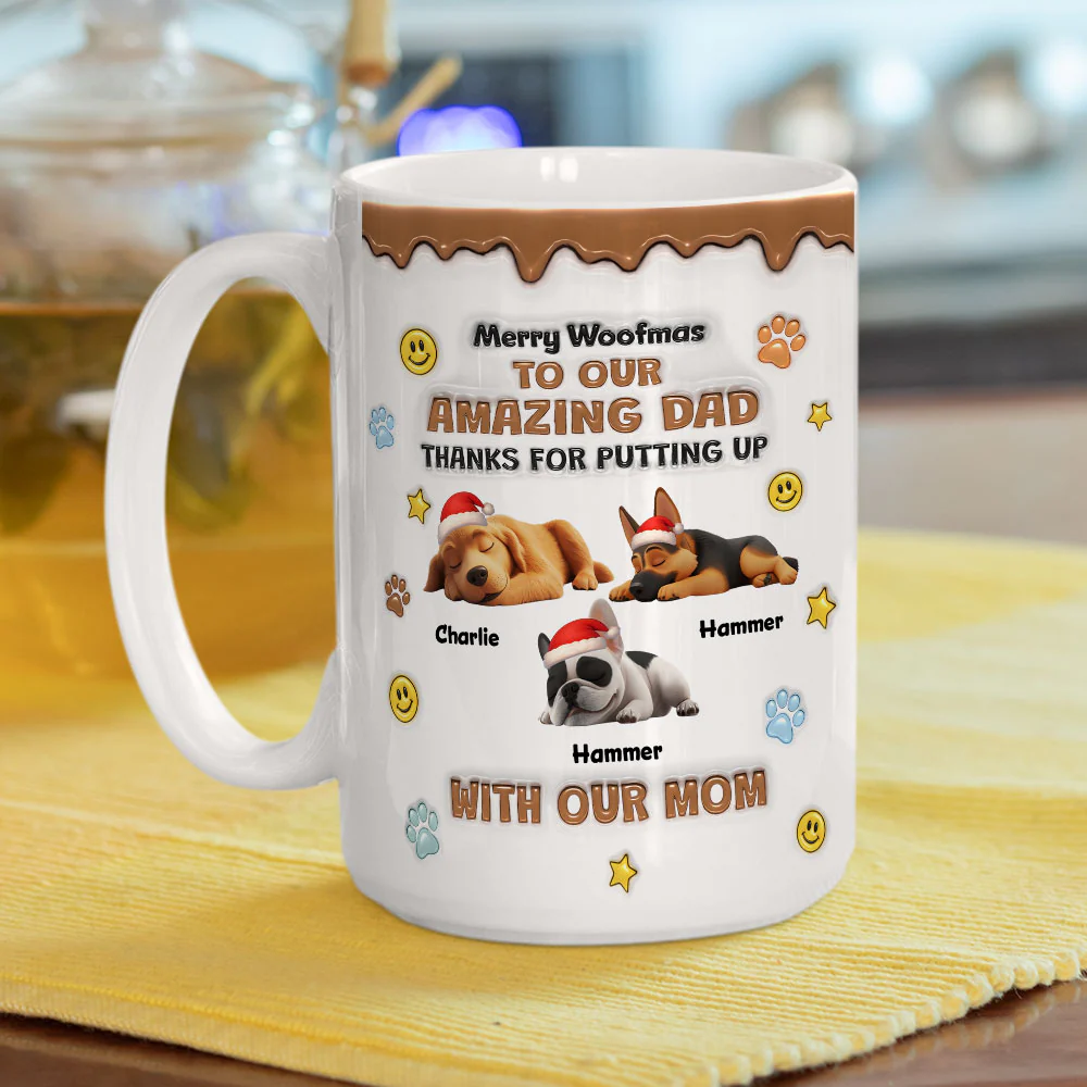 Thank You For All Things Dad - Personalized Custom 3D Inflated Effect Mug - Image 5