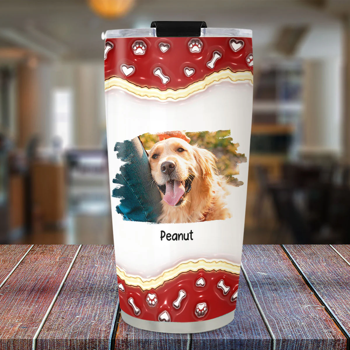 Thank You For Being My Best Family Photo - Personalized Custom 3D Inflated Effect Tumbler