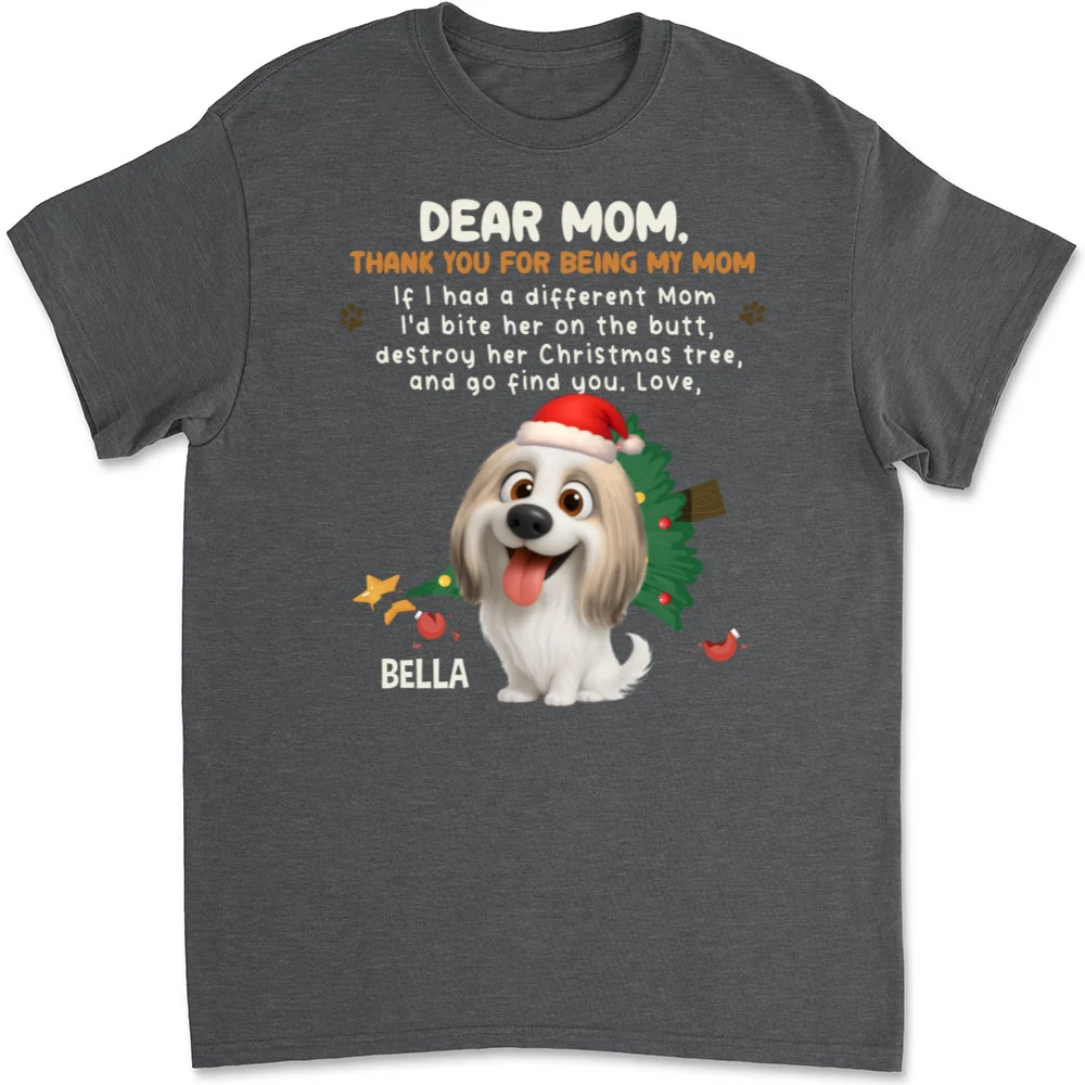 Thank You For Being My Dad Mom Cartoon - Personalized Custom Unisex T-shirt - Image 9