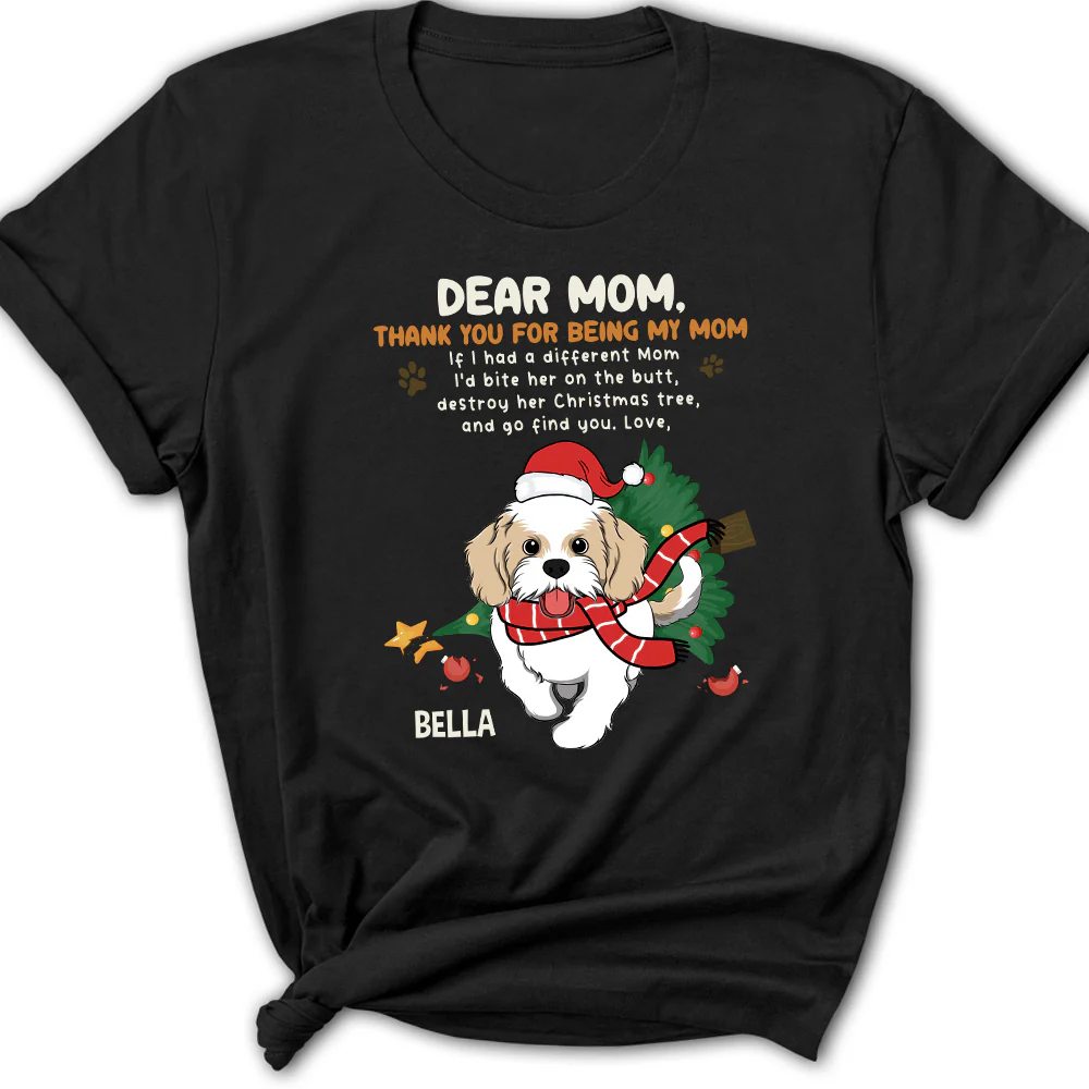 Thank You For Being My Dad Mom - Personalized Custom Women's T-shirt