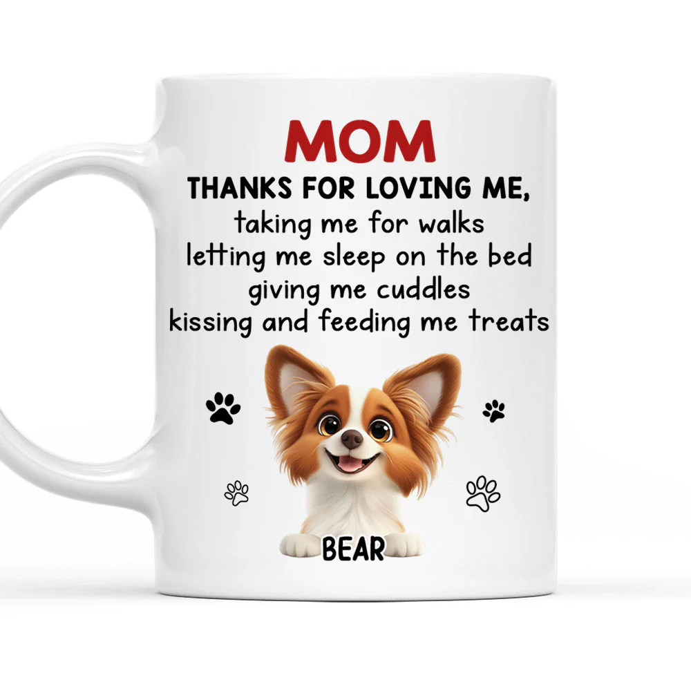 Thank You For Loving Me - Personalized Custom Coffee Mug