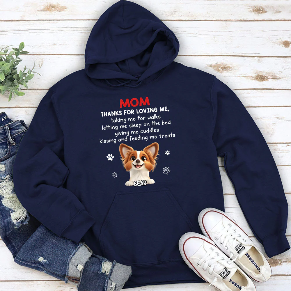 Thank You For Loving Me - Personalized Custom Hoodie - Image 2