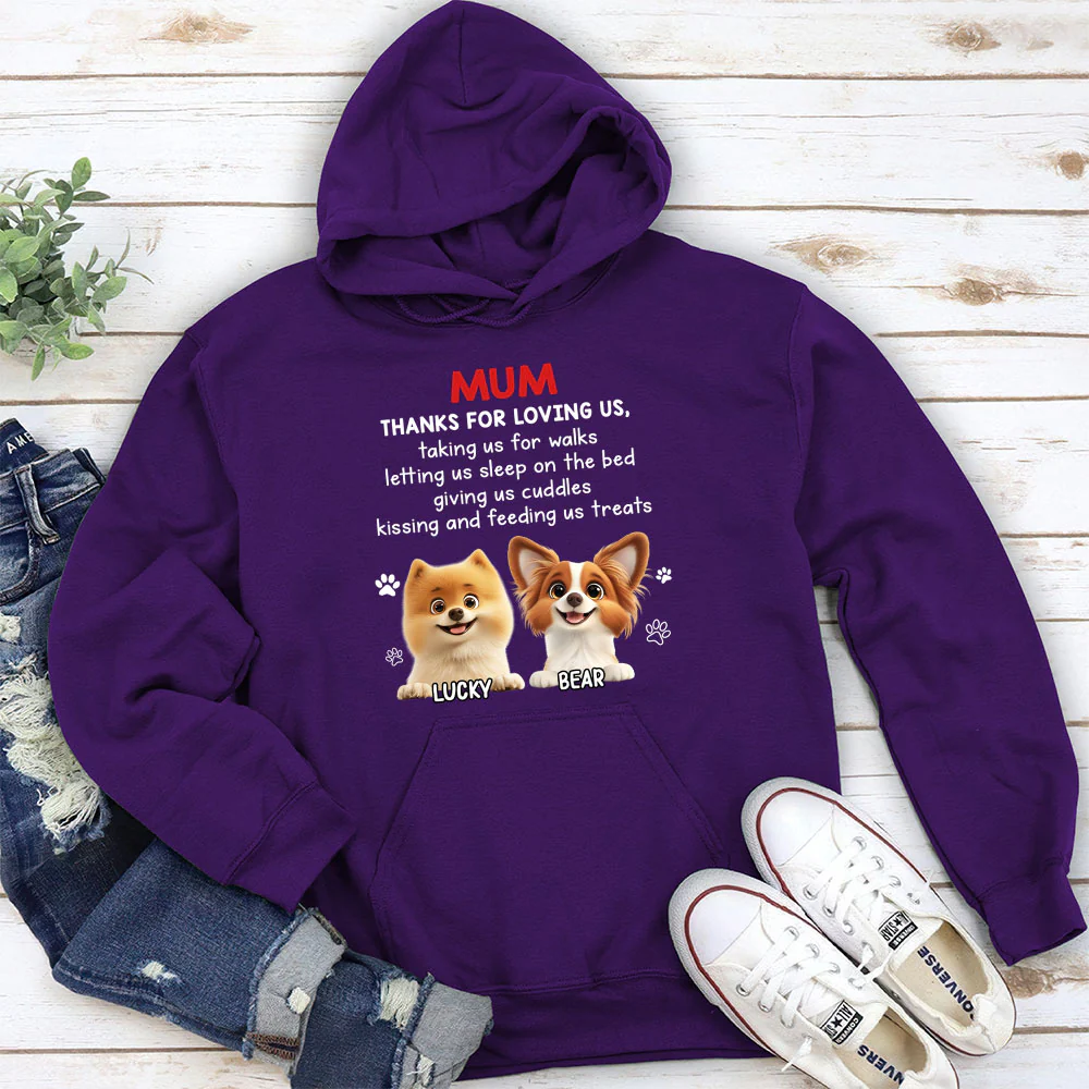 Thank You For Loving Me - Personalized Custom Hoodie - Image 5