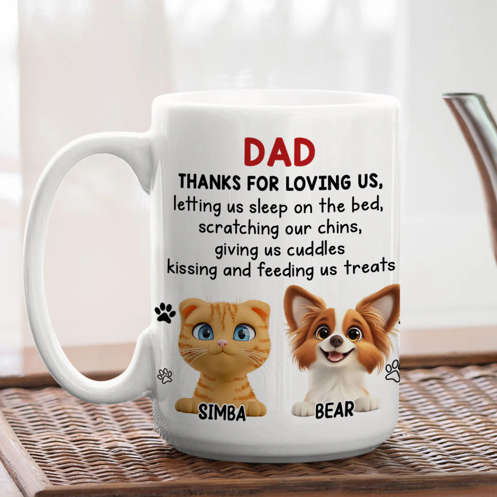 Thank You For Loving Us - Personalized Custom Coffee Mug - Image 4