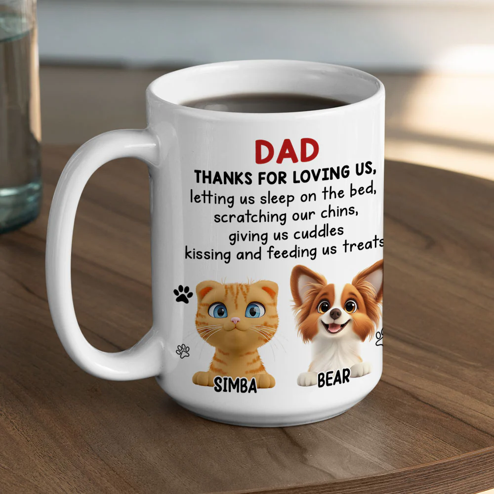 Thank You For Loving Us - Personalized Custom Coffee Mug - Image 5