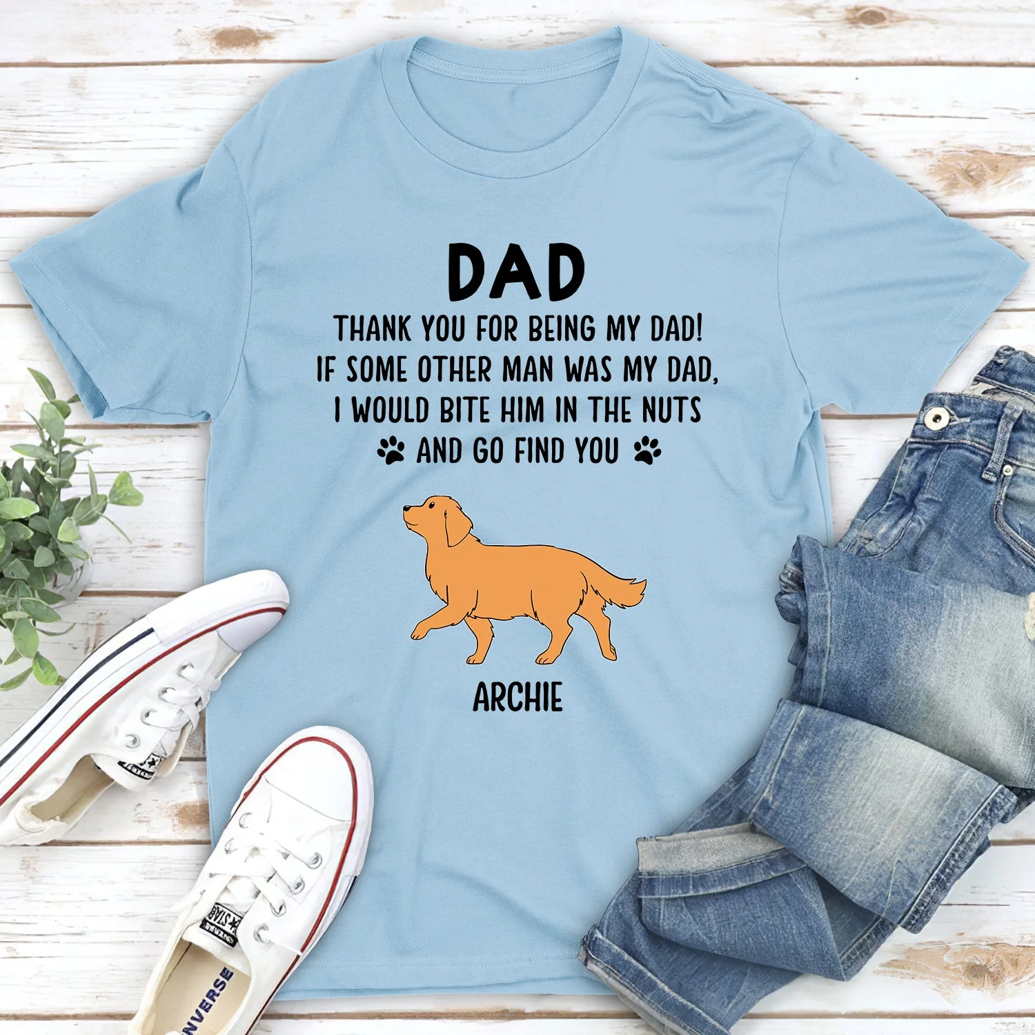Thank You For - Personalized Custom Unisex T-shirt - Image 4