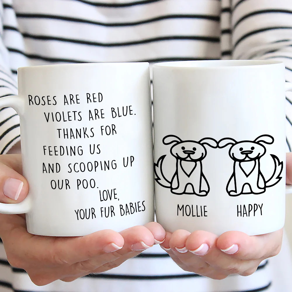 Thank You For Scooping My Poo Ver Dog - Personalized Custom Coffee Mug - Image 3