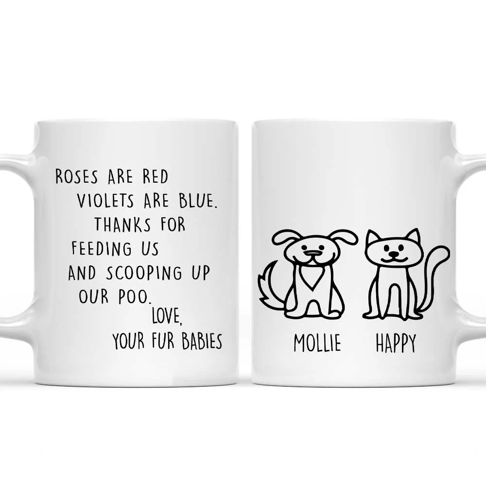 Thank You For Scooping My Poo Ver Pet - Personalized Custom Coffee Mug