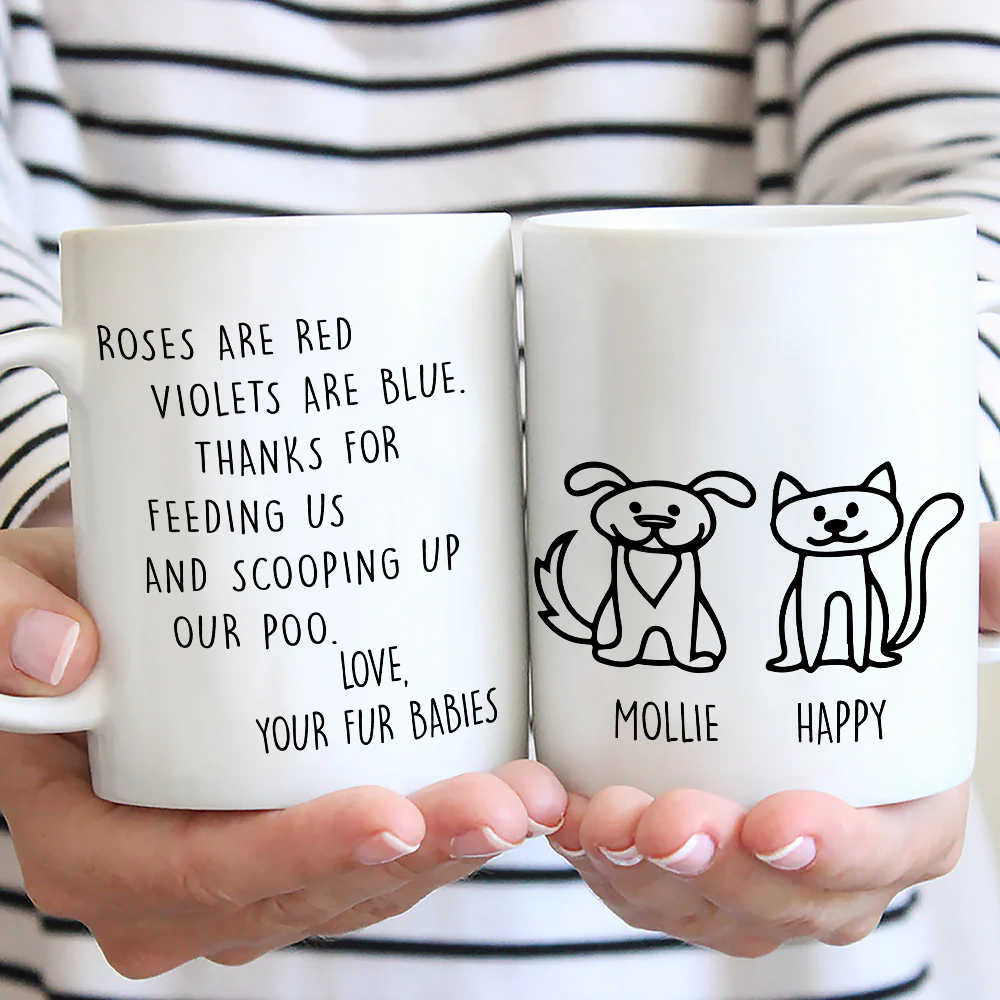 Thank You For Scooping My Poo Ver Pet - Personalized Custom Coffee Mug - Image 2