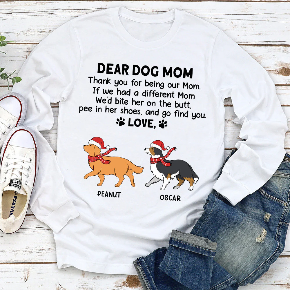 Thank You Mom Christmas - Personalized Custom Long Sleeve - Image 2