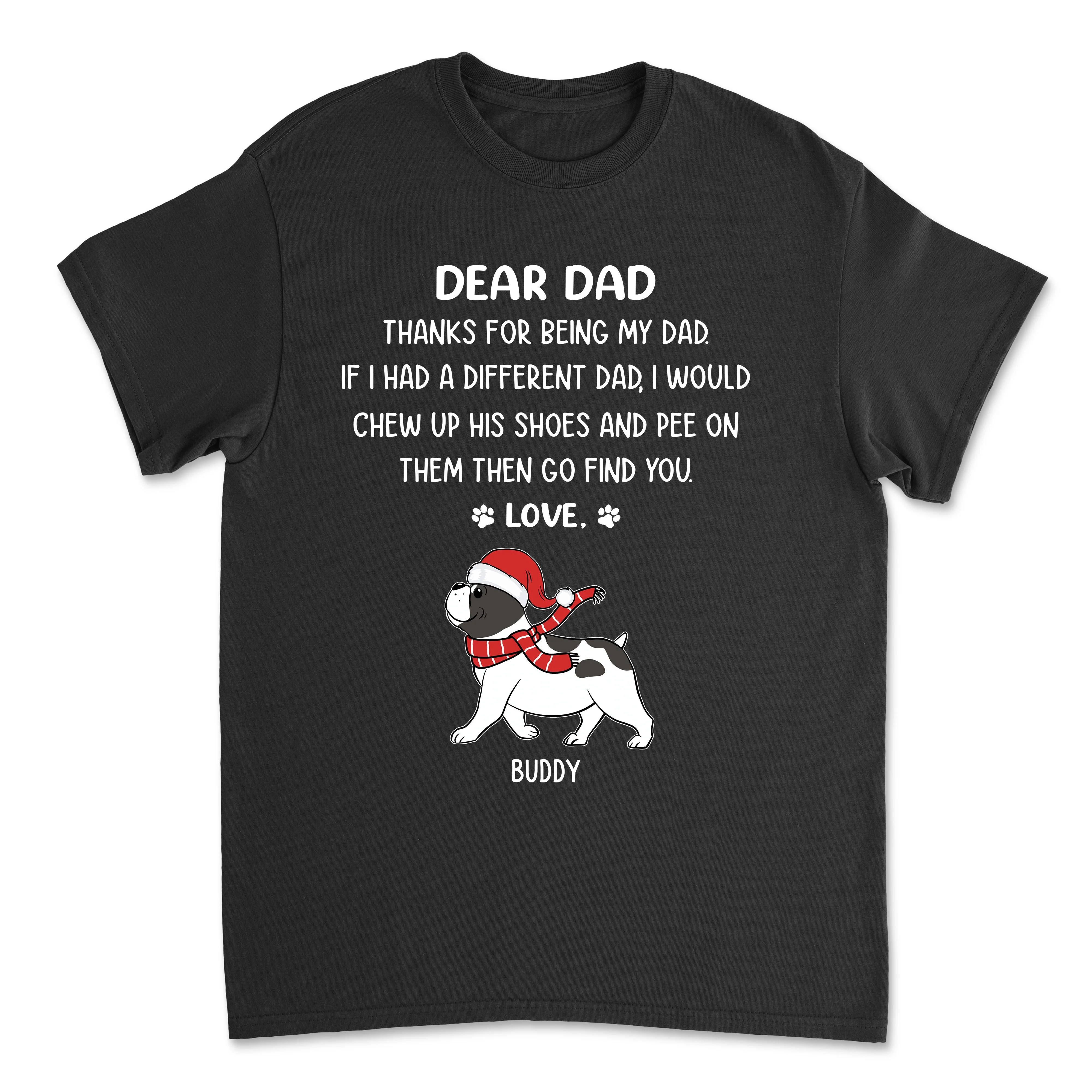 Thanks Dad Mom Christmas - Personalized Custom Unisex T-shirt