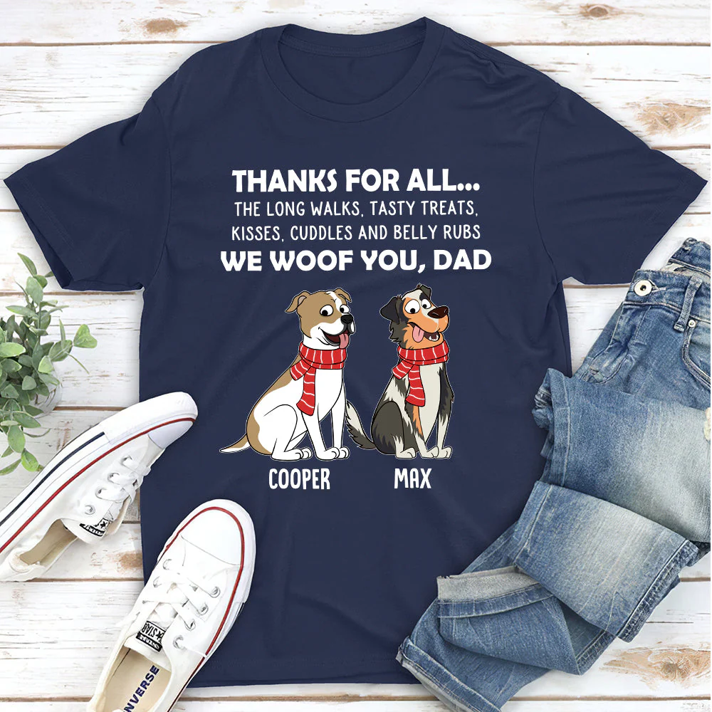 Thanks For All 2 - Personalized Custom Unisex T-shirt - Image 4