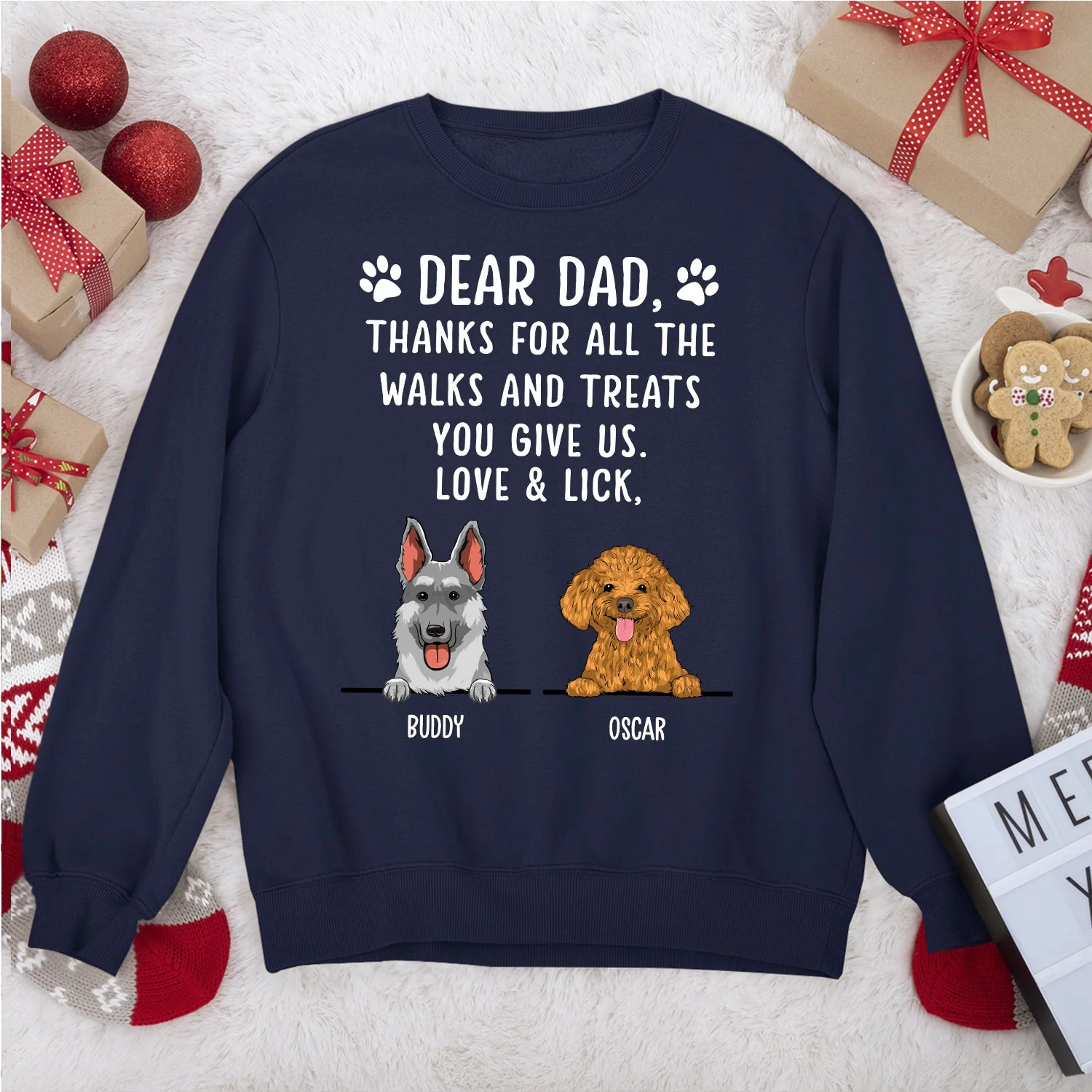 Thanks For All The Treats - Personalized Custom Sweatshirt - Image 2