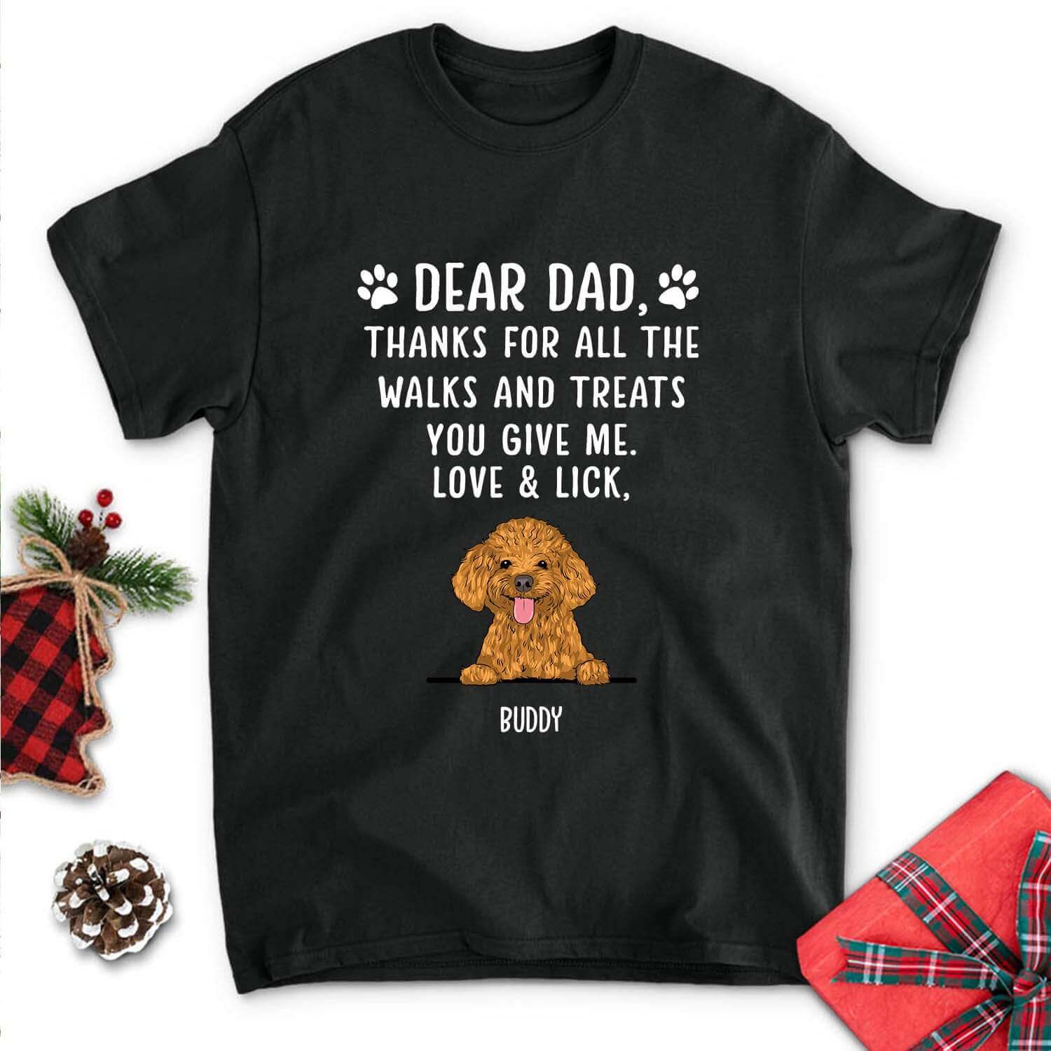 Thanks For All The Treats - Personalized Custom Unisex T-shirt - Image 2