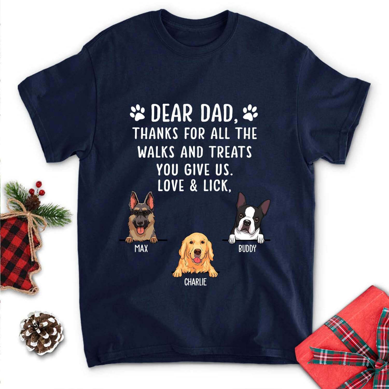 Thanks For All The Treats - Personalized Custom Unisex T-shirt - Image 4