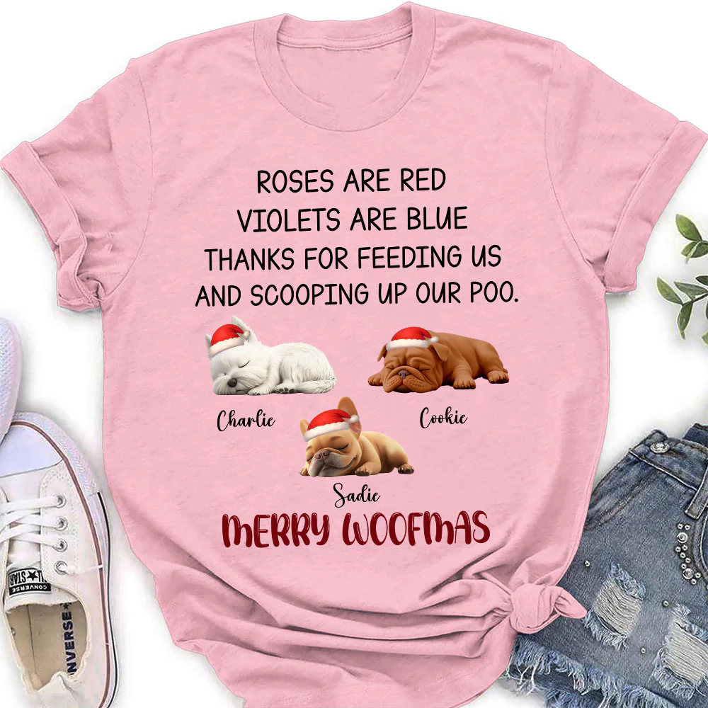 Thanks For Being Here With Me - Personalized Custom Women's T-Shirt - Image 2