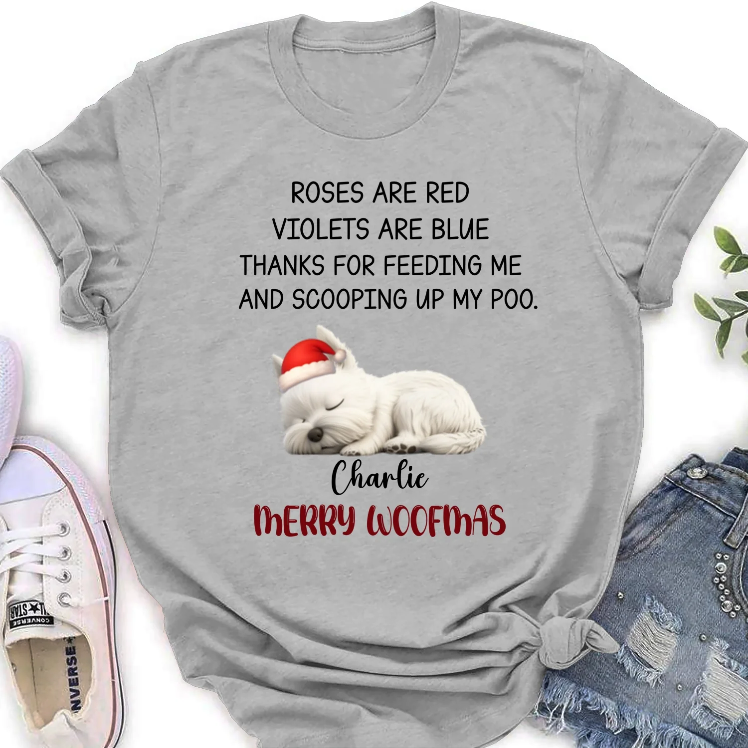 Thanks For Being Here With Me - Personalized Custom Women's T-Shirt - Image 7