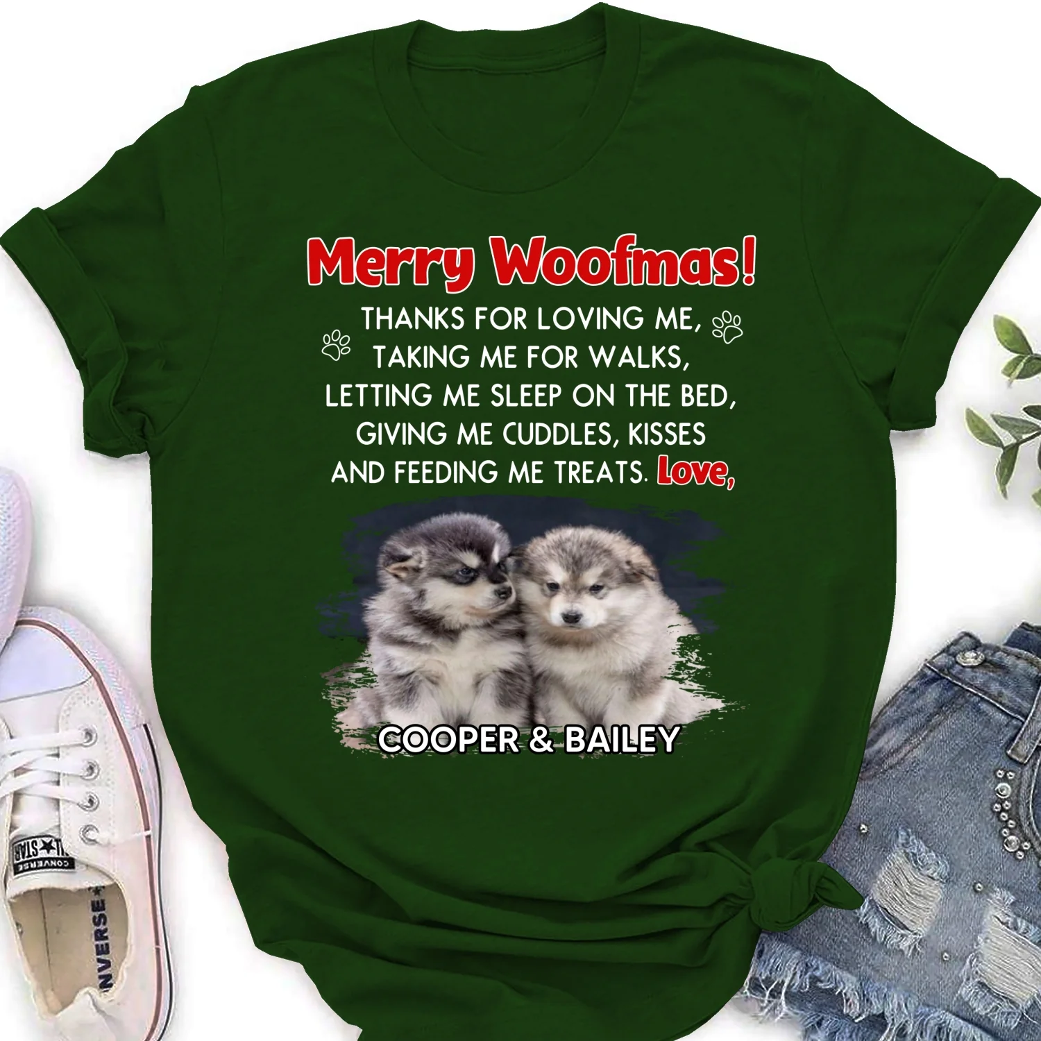  Thanks For Everything Photo- Personalized Custom Women's T-shirt - Image 5